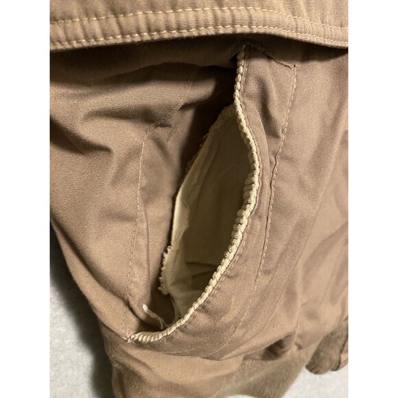 Vintage Bomber Jacket Men’s Small Light Brown Over Sized Pacific Trail Chinstrap - Picture 8 of 16